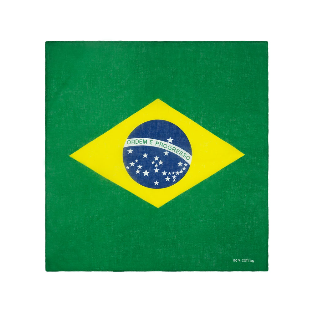 Running Gear Cool - 100% Cotton Flag of Brazil Bandana
