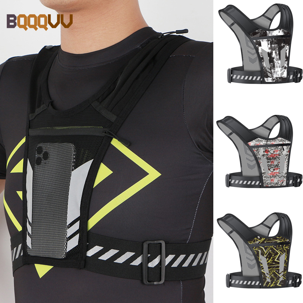 Running Gear Cool - Reflective Running Vest with Phone Holder