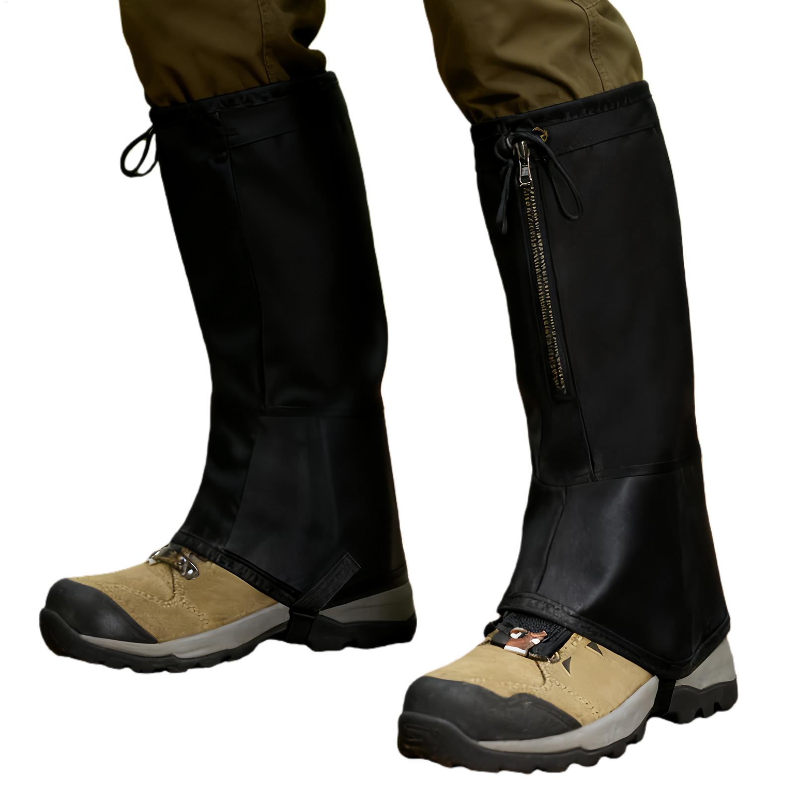 Running Gear For Rain - Waterproof Leg Gaiters for Hiking, Adjustable