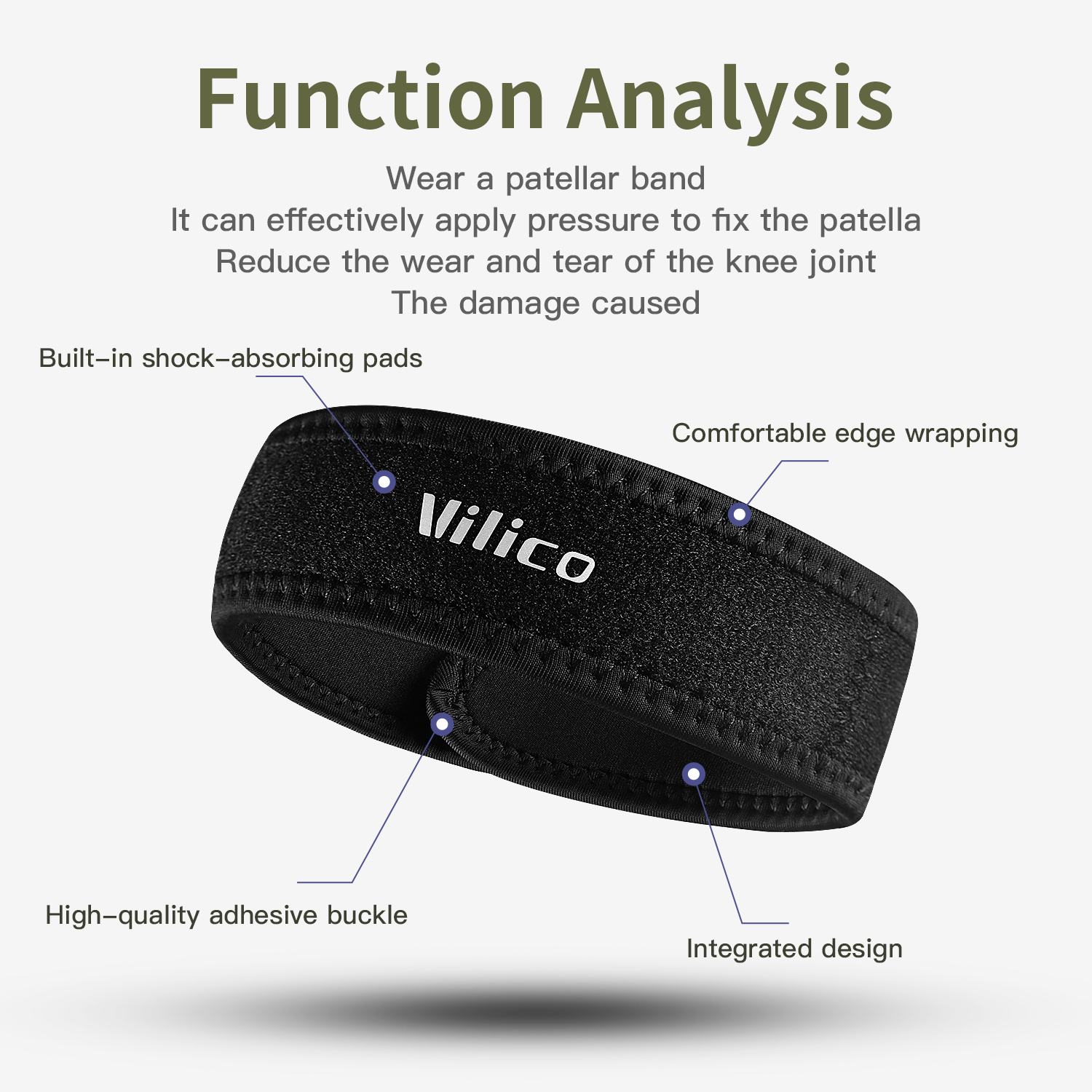 Running Gear Cool - 1PC Patella Kneecap Band Silica Gel