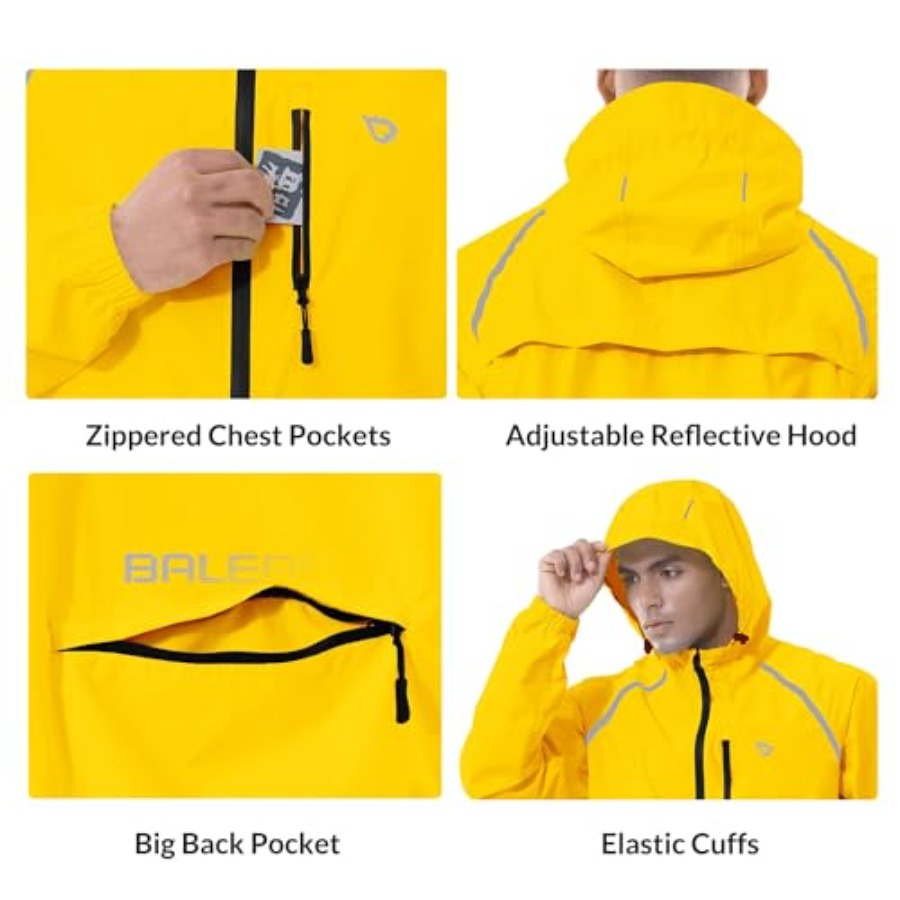 Men's Rain Jacket Waterproof W – Running Gear For Rain recenzja i cena