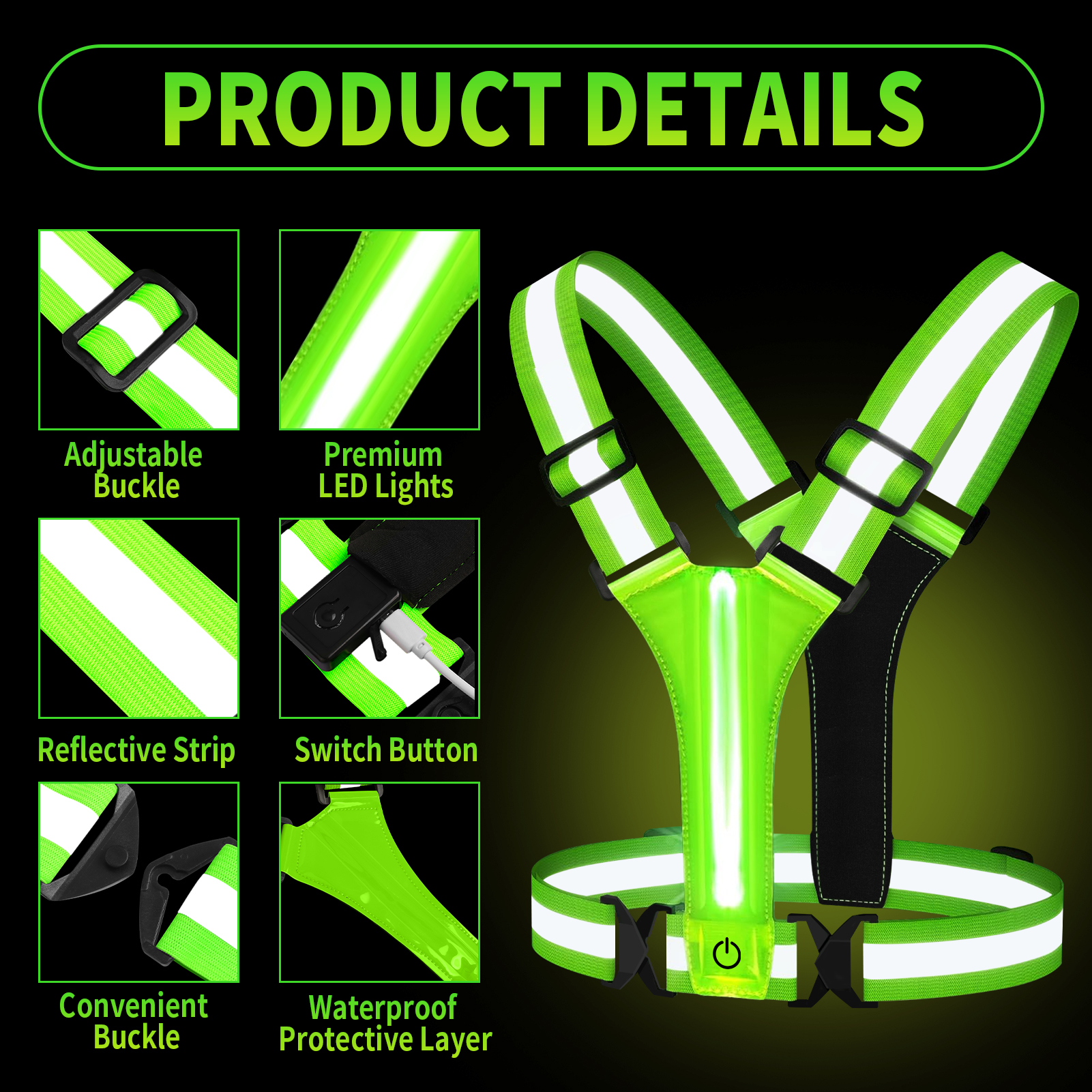 Outdoor Night Walking Safety V – Running Gear Cool recenzja i cena