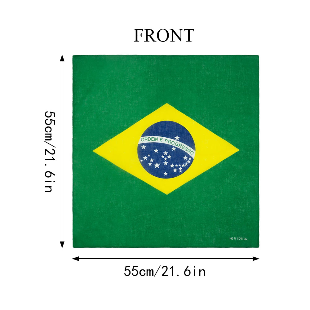 100% Cotton Flag of Brazil Ban – Running Gear Cool recenzja i cena