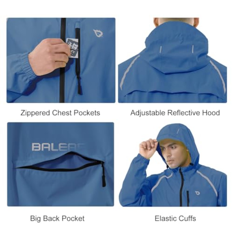 Men's Rain Jacket Waterproof W – Running Gear For Rain recenzja i cena