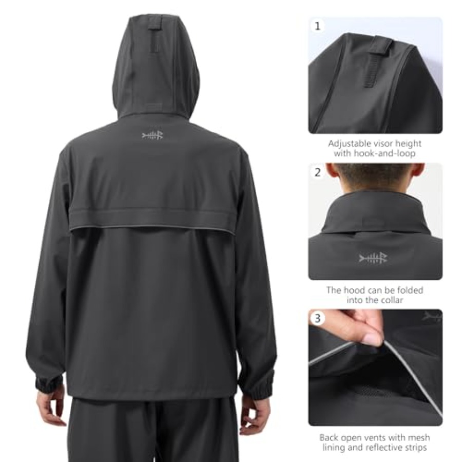 Men's Rain Suit Waterproof Bre – Running Gear For Rain recenzja i cena