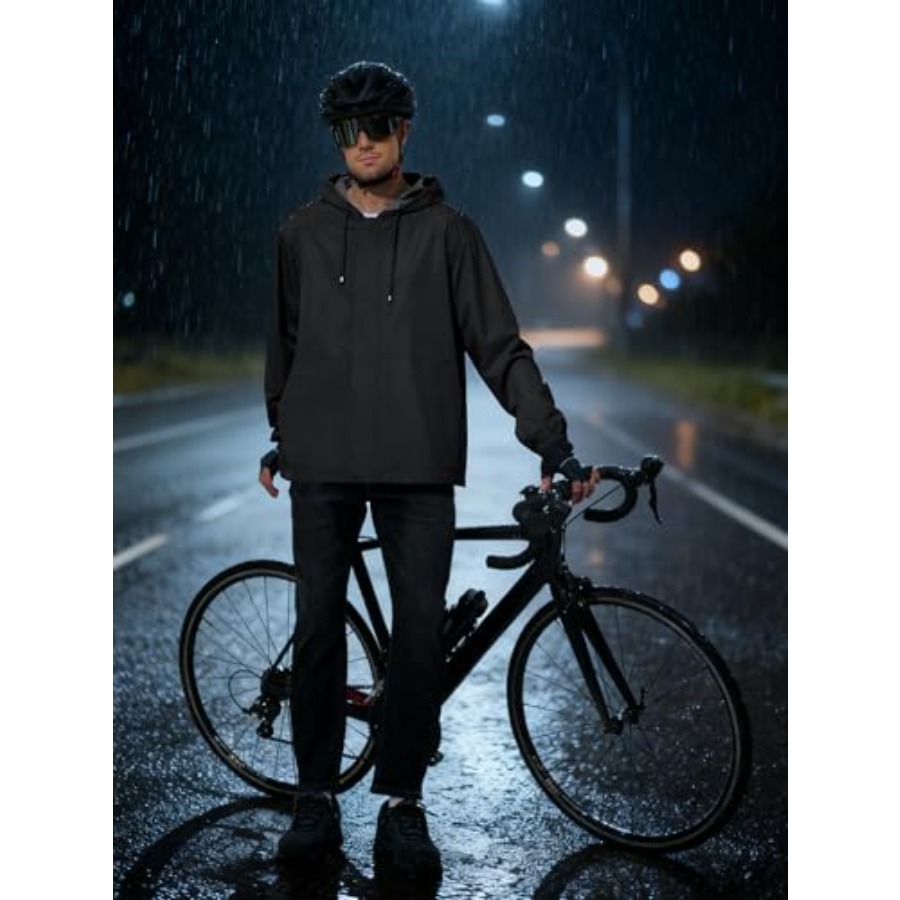 UIQUR Men's Rain Jacket Waterp – Running Gear For Rain recenzja i cena
