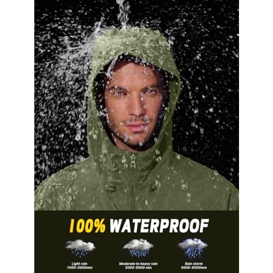 UIQUR Mens Rain Jacket Lightwe – Running Gear For Rain recenzja i cena