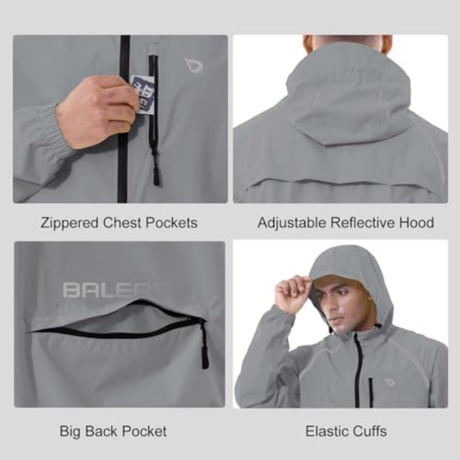 Men's Rain Jacket Waterproof W – Running Gear For Rain recenzja i cena