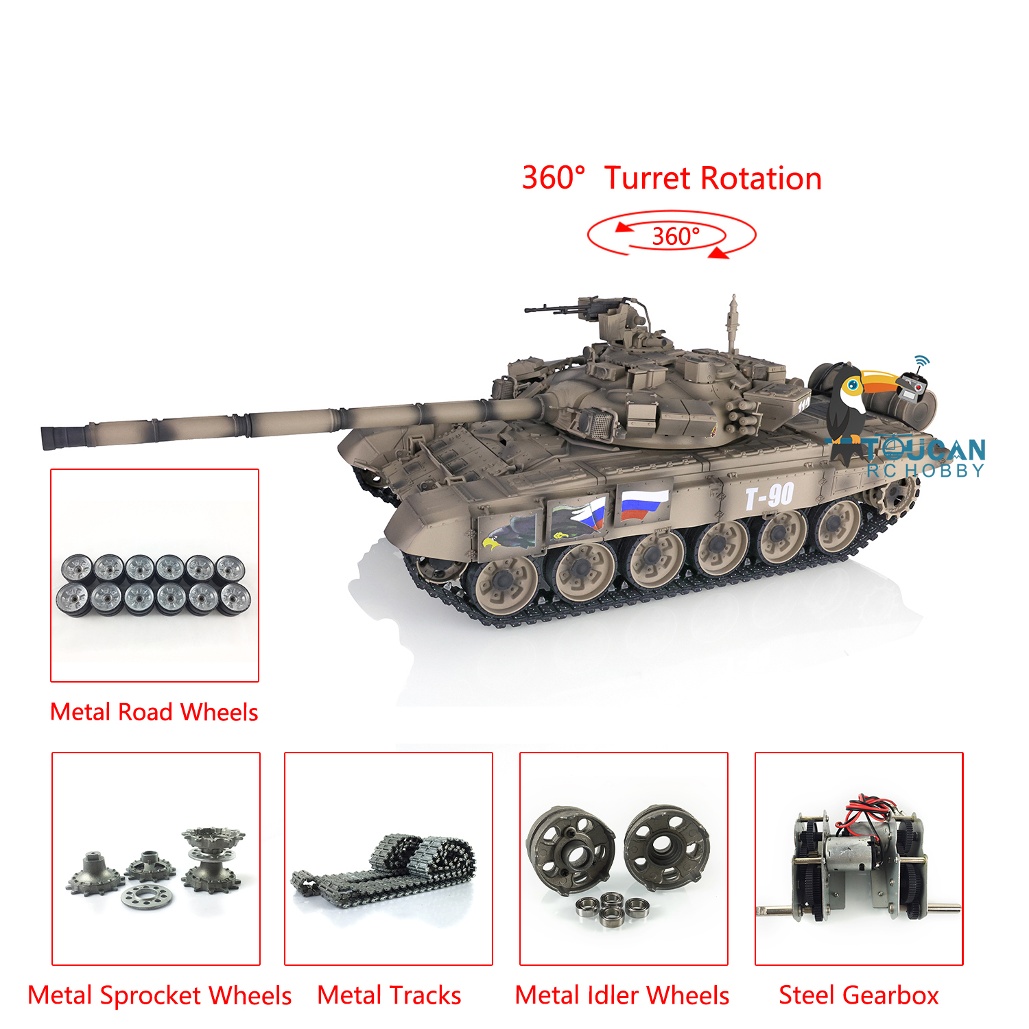 1/16 HENG LONG 7.0 Customized  – Running Gear Box recenzja i cena